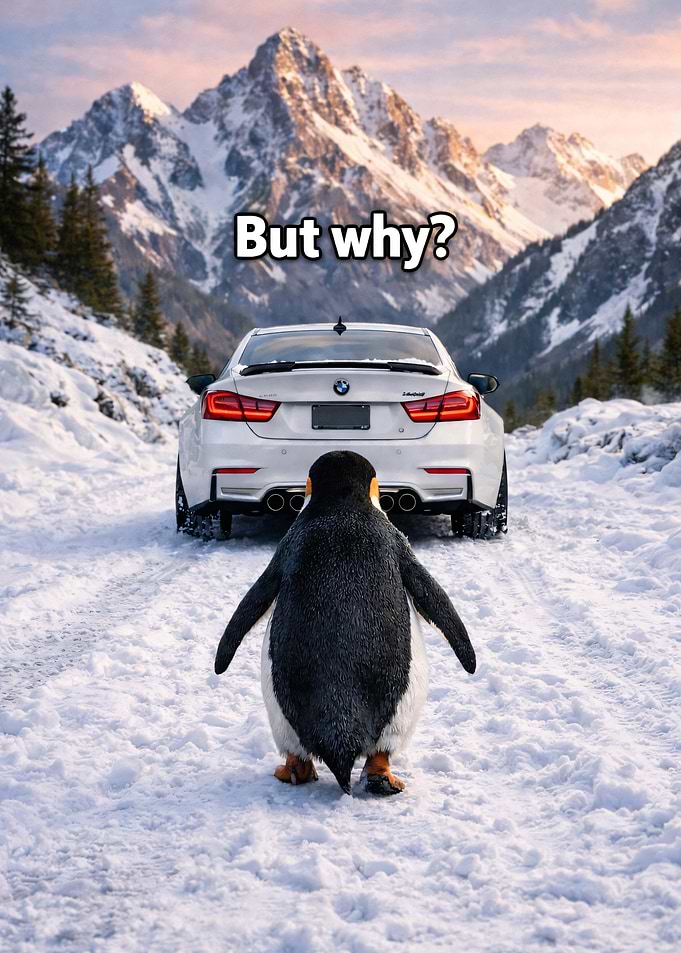 But why? Penguin meme