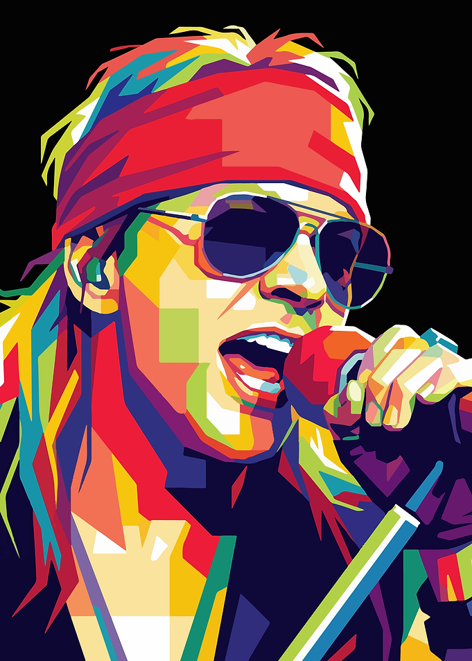Axl Rose Pop Art Portrait