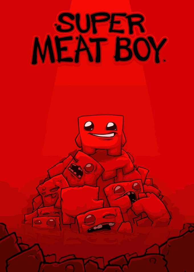 Super Meat Boy Game Poster