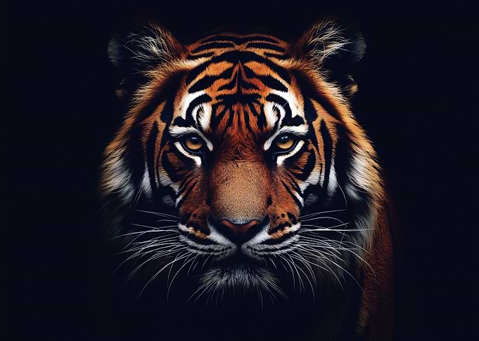 Close-up Tiger Portrait