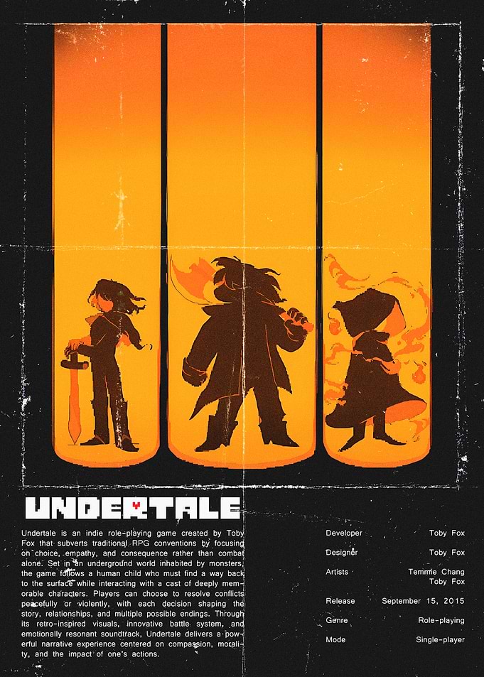 Undertale Game Poster