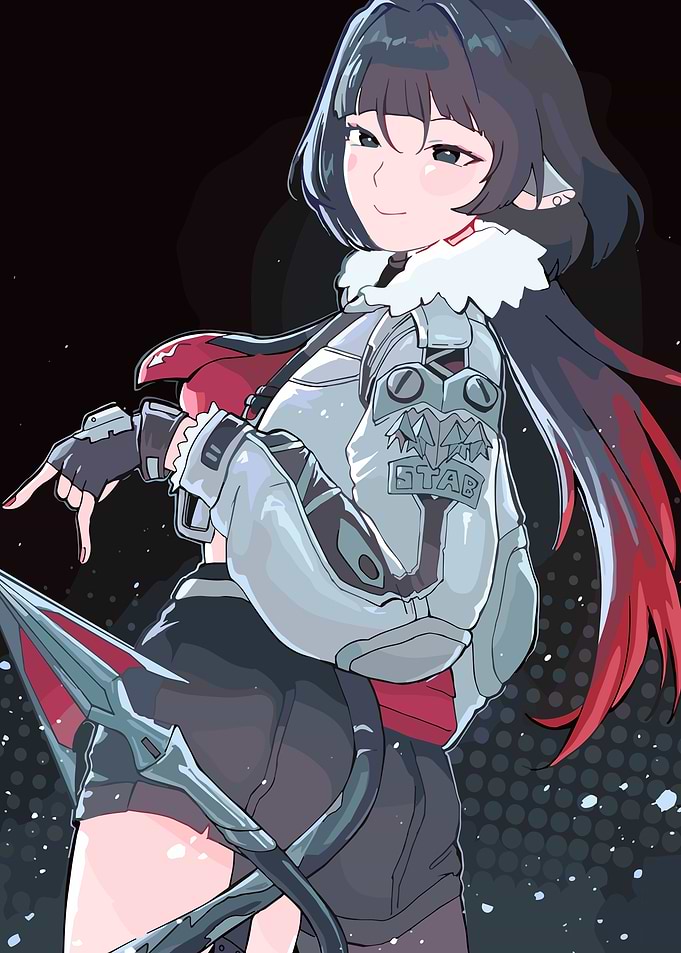 Anime Girl with Futuristic Outfit