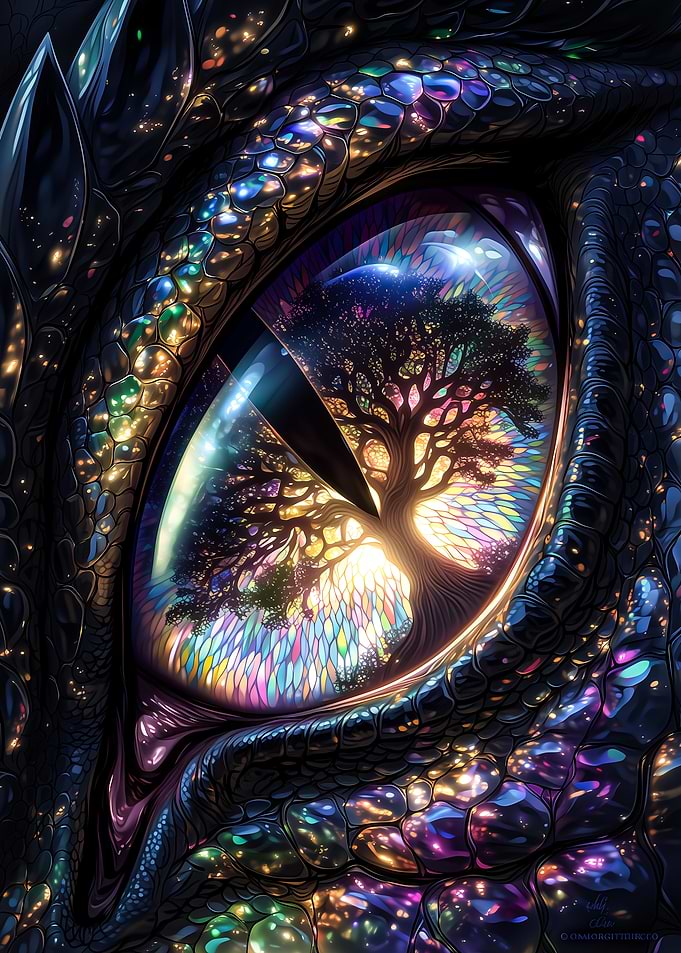 Dragon Eye Reflection Tree of Life