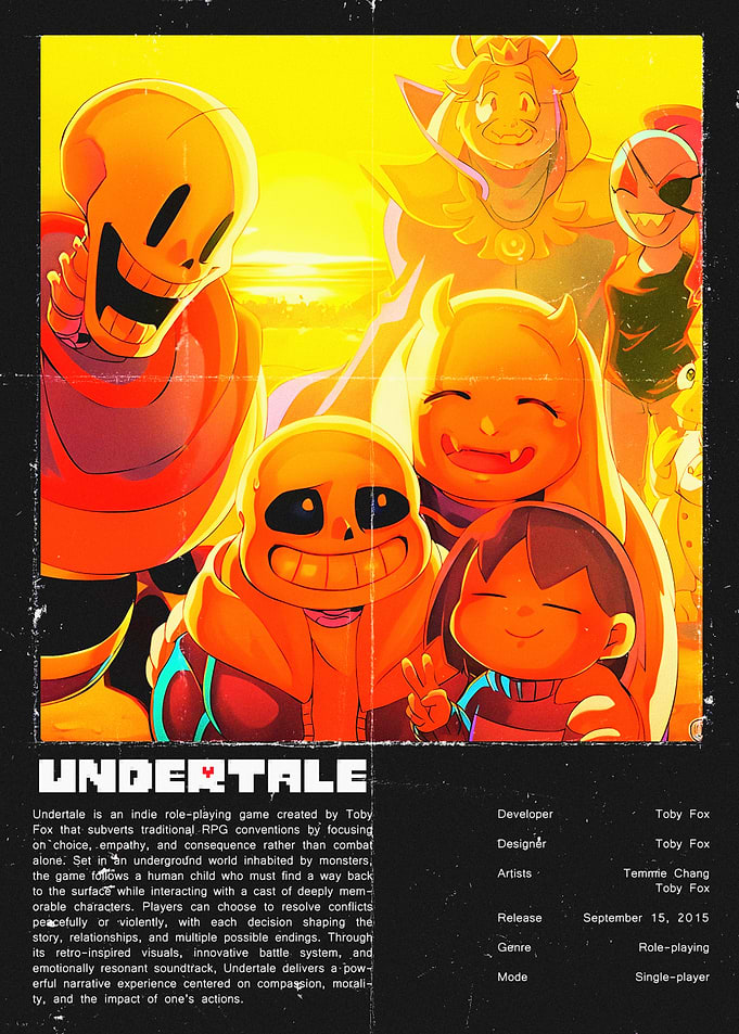Undertale Game Poster