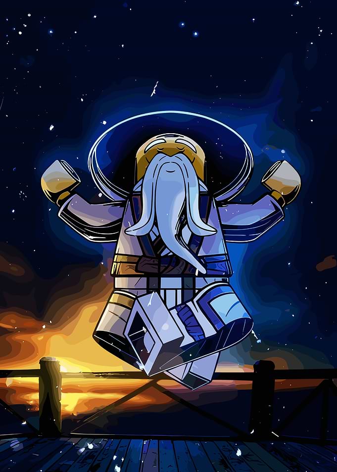 Ninjago Master Wu Meditating