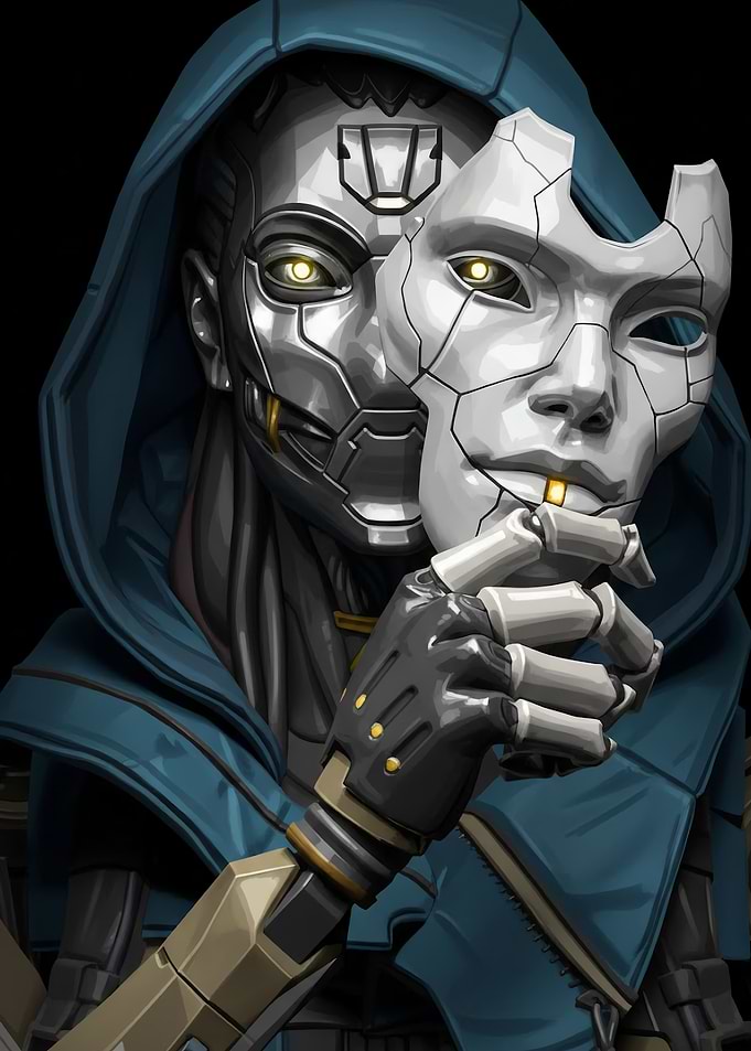 Ash Holding a Mask