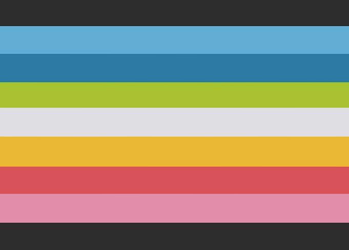 Striped Flag with Multiple Colors