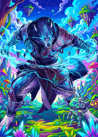 Werewolf Warrior with Lightning Powers