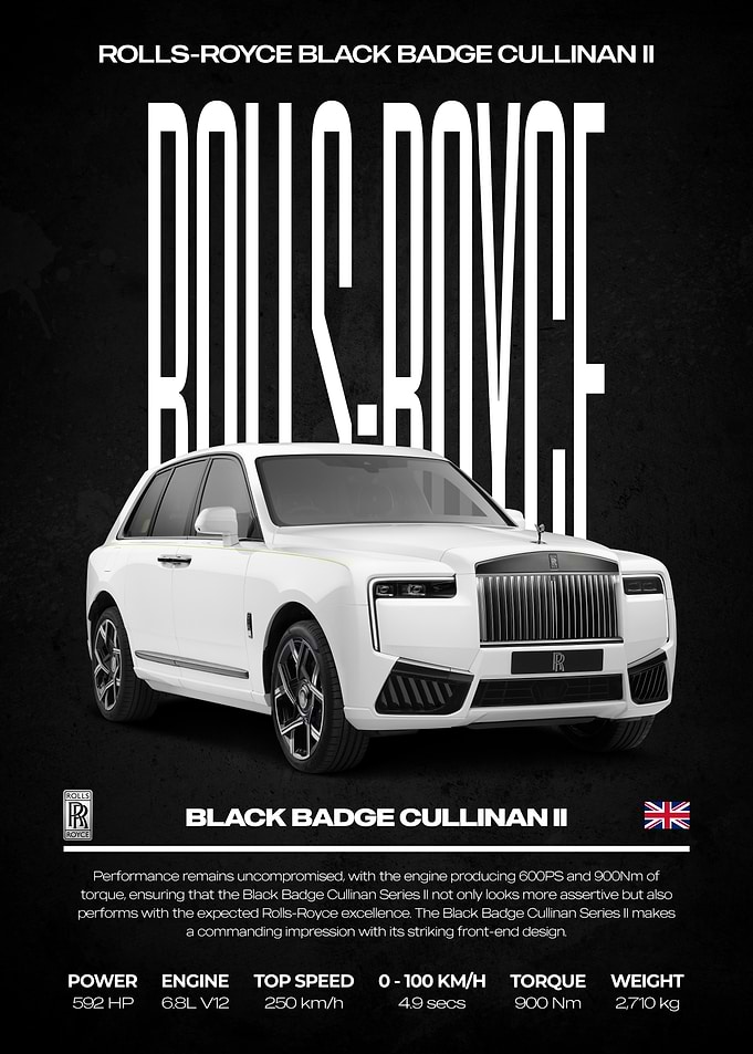 Rolls-Royce Black Badge Cullinan II Poster