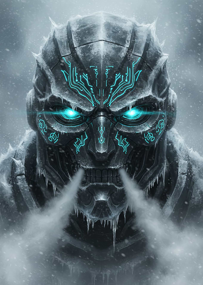 Frozen Cybernetic Warrior