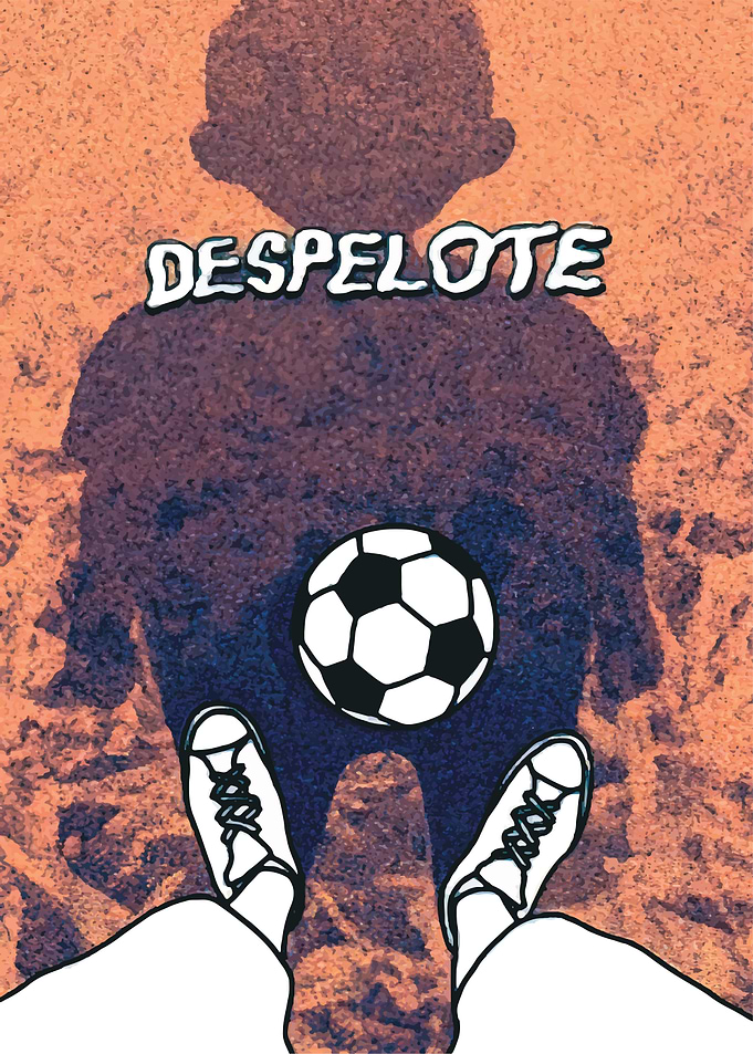 Soccer Player Shadow and Ball