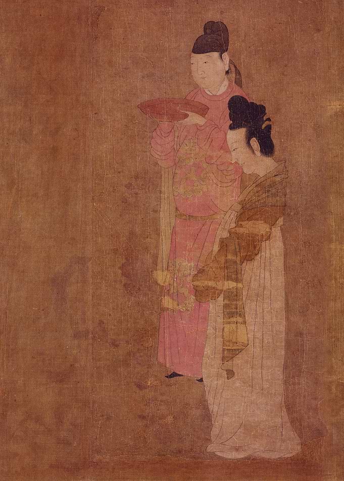 Ladies in the Trictrac game - fragment