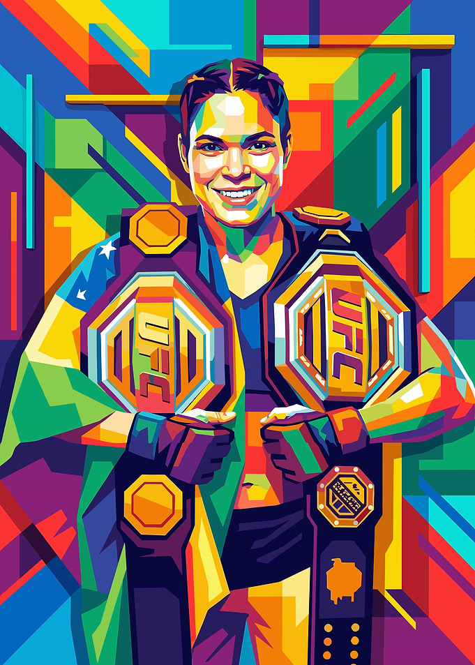 Amanda Nunes UFC Champion Pop Art