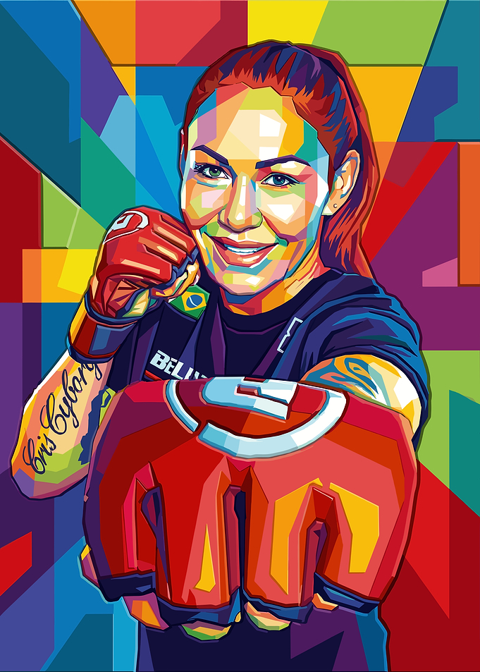 Cris Cyborg Pop Art Portrait