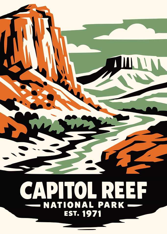 Capitol Reef National Park Poster