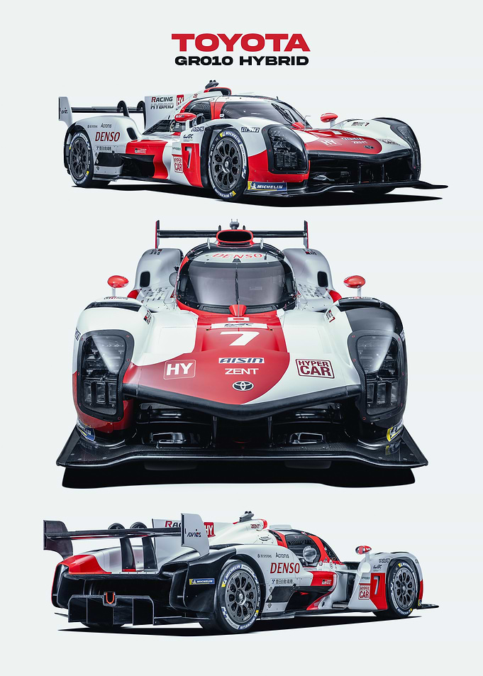 Toyota GR010 Hybrid Race Cars