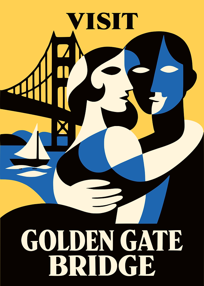 Visit Golden Gate Bridge Poster
