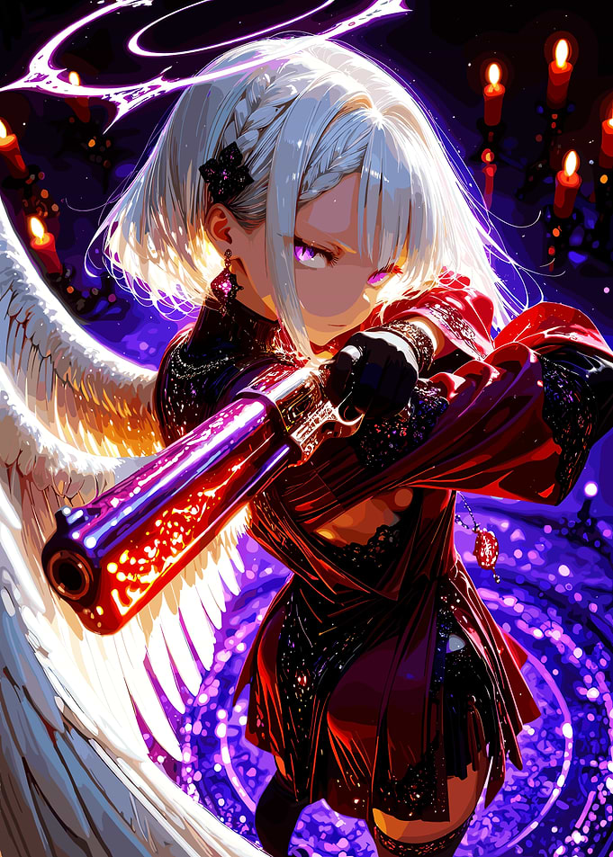 Anime Angel with Gun