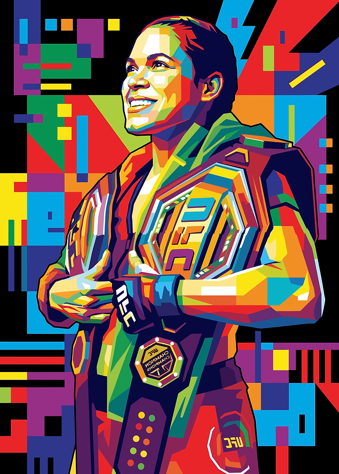 Amanda Nunes UFC Champion Pop Art