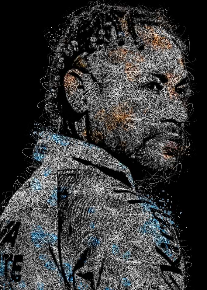 Neymar Abstract Portrait