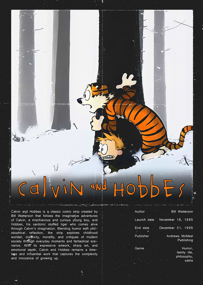 Calvin and Hobbes in the Snow