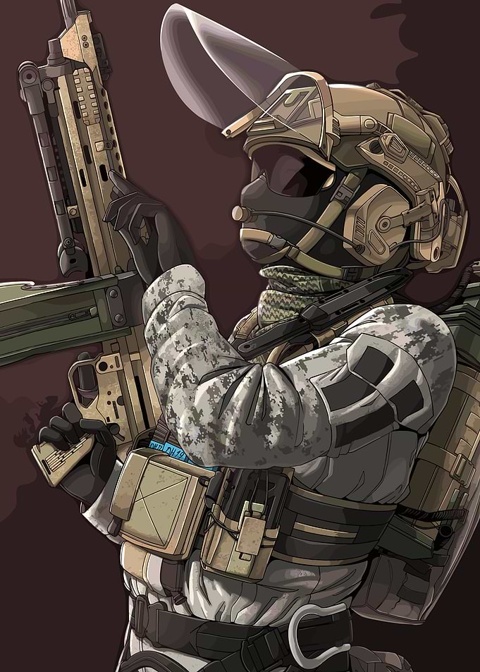 Soldier with Rifle