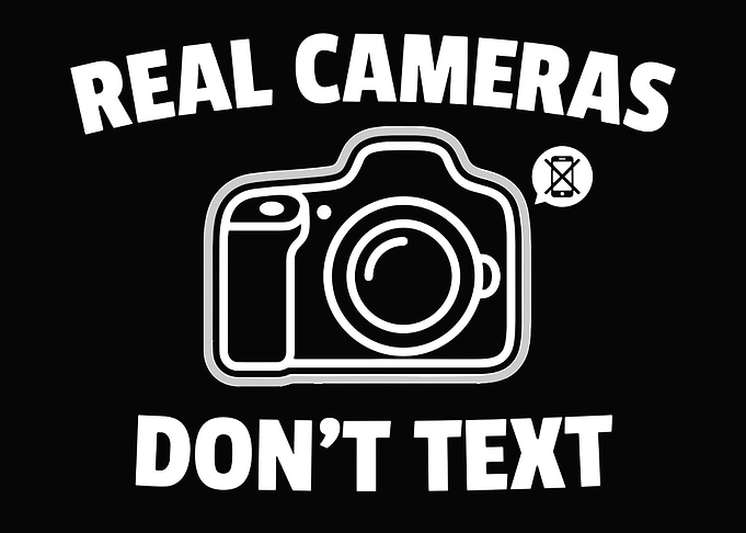Real Cameras Don't Text