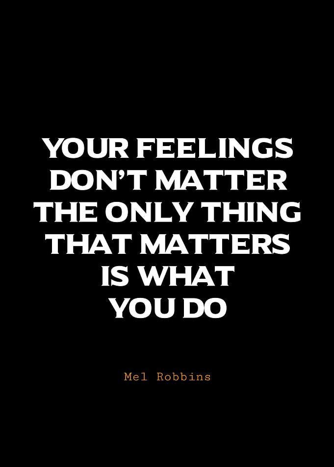 Mel Robbins quote about action