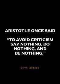Aristotle Quote on Criticism