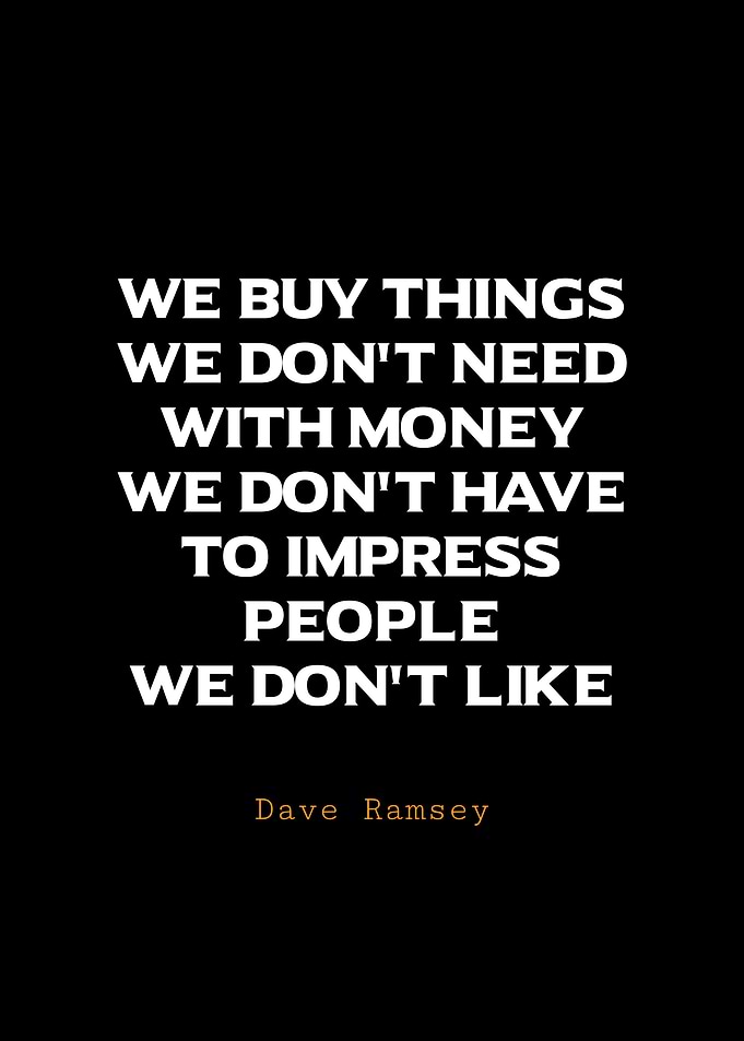 Dave Ramsey Quote on Spending
