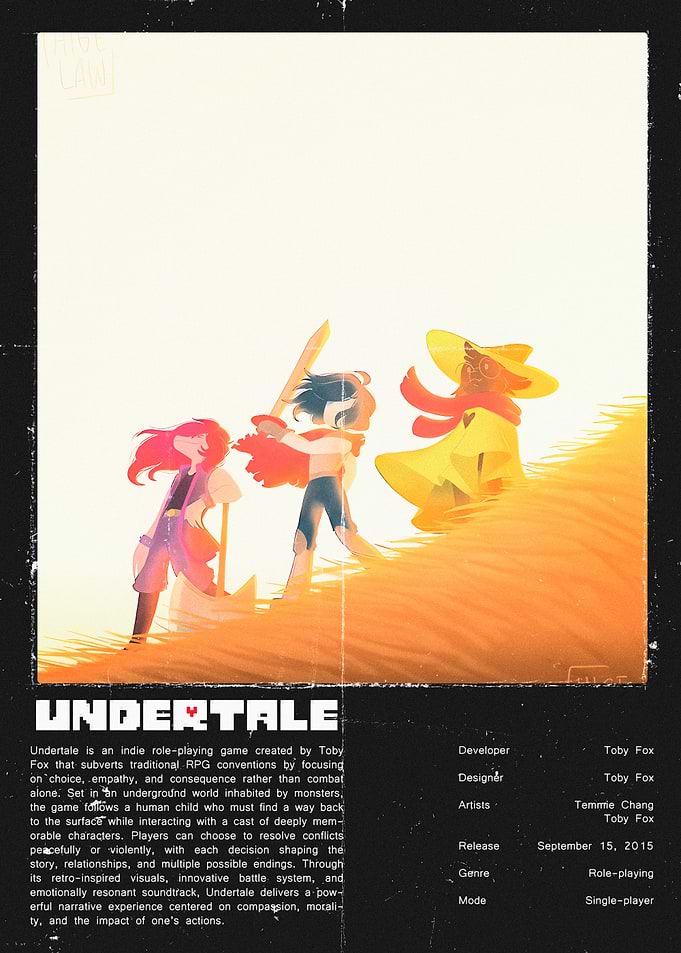 Undertale Game Poster
