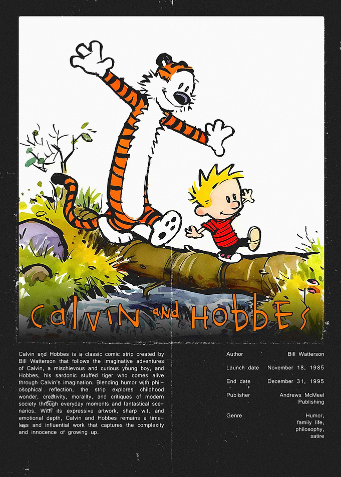Calvin and Hobbes Comic Strip Art