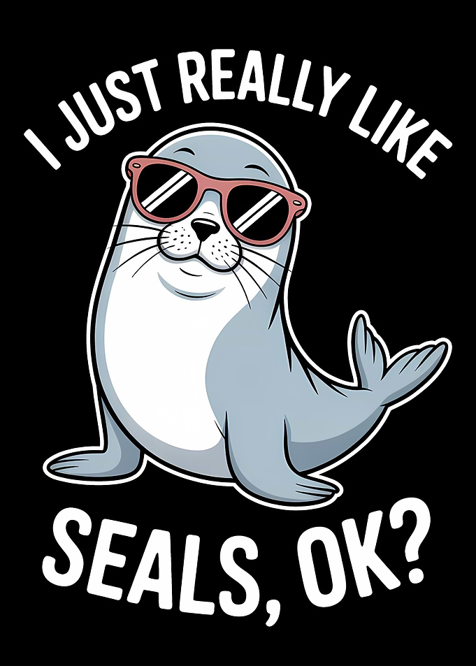 Cute Seal Wearing Sunglasses