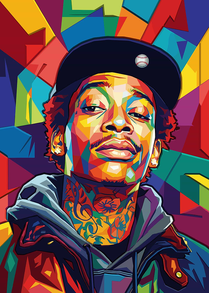 Wiz Khalifa Pop Art Portrait
