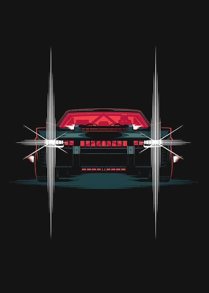 Retro Futuristic Car