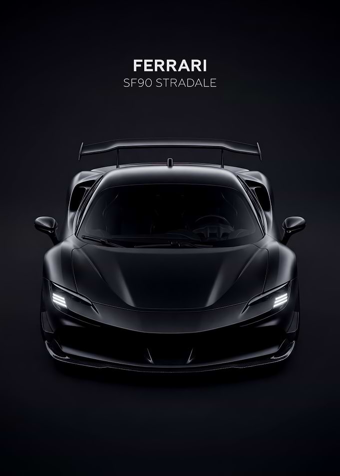 Black Ferrari SF90 Stradale