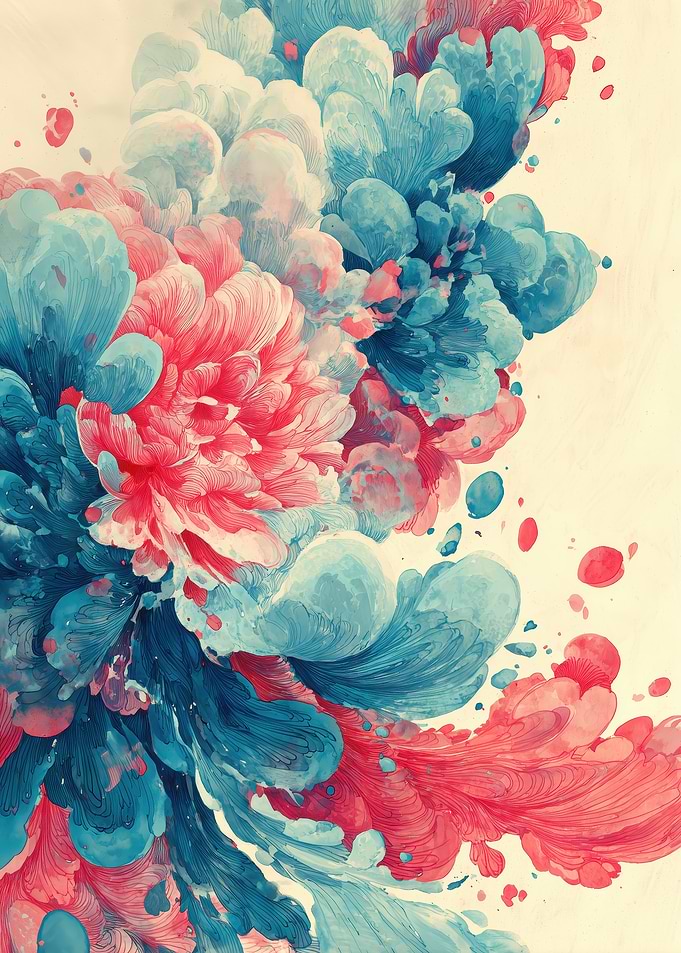 Abstract Floral Explosion