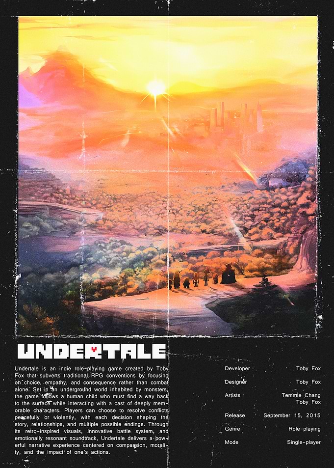 Undertale Game Poster