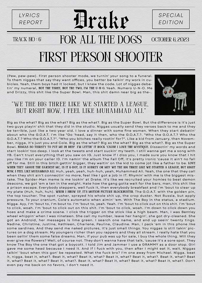 Drake 'First Person Shooter'