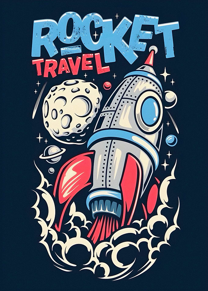 Rocket Travel Space Illustration