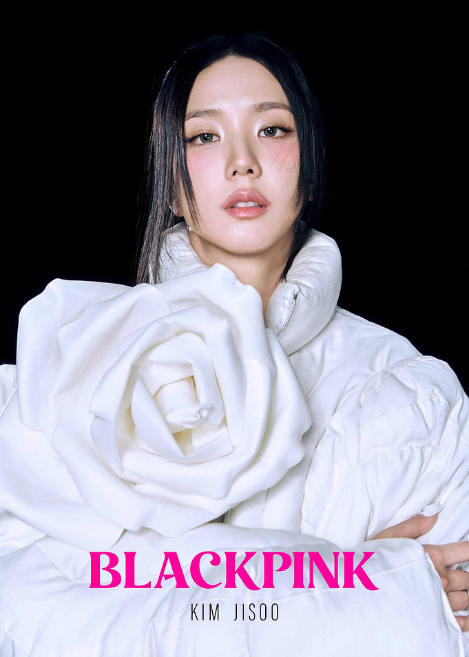 BLACKPINK Kim Jisoo in White Rose Jacket