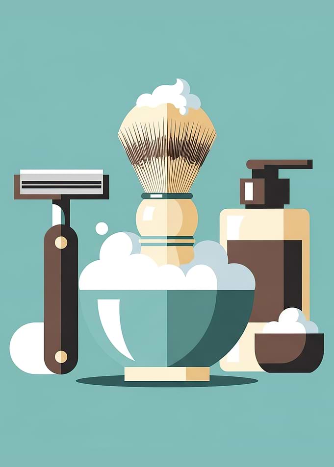 Shaving Kit with Soap and Razor