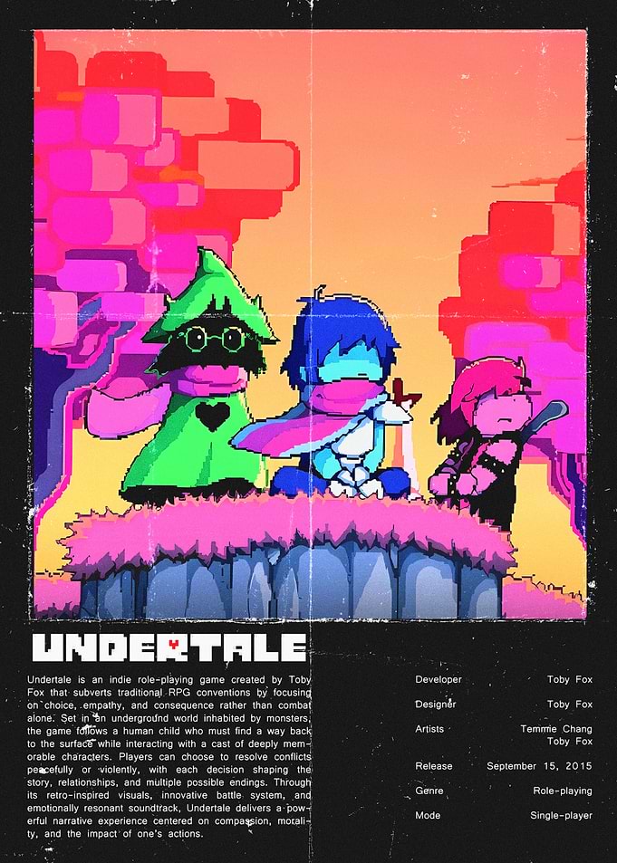 Undertale Game Poster