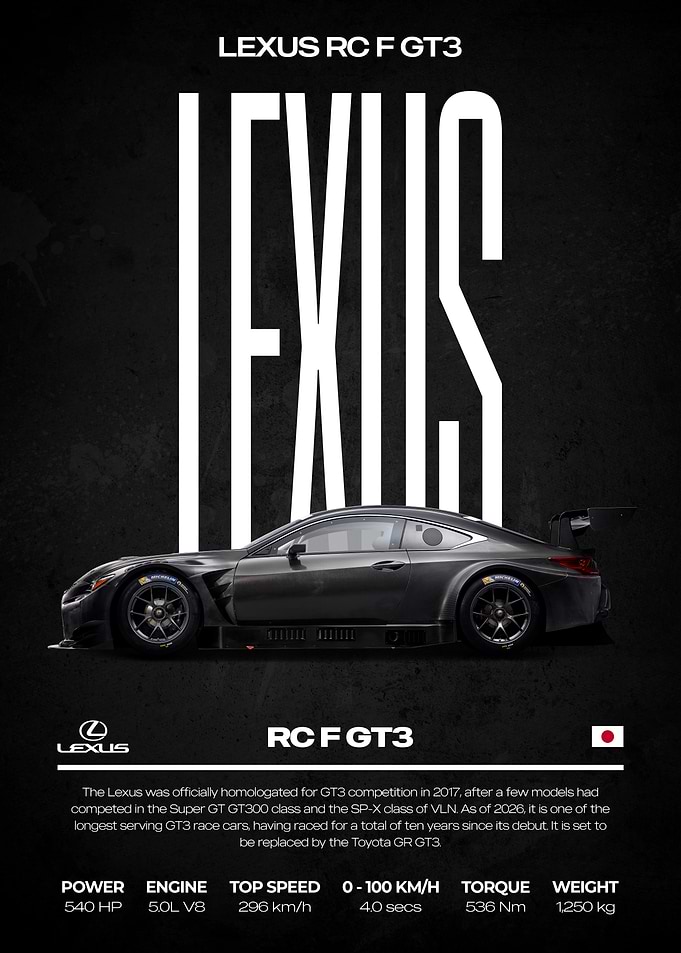 Lexus RC F GT3 Race Car