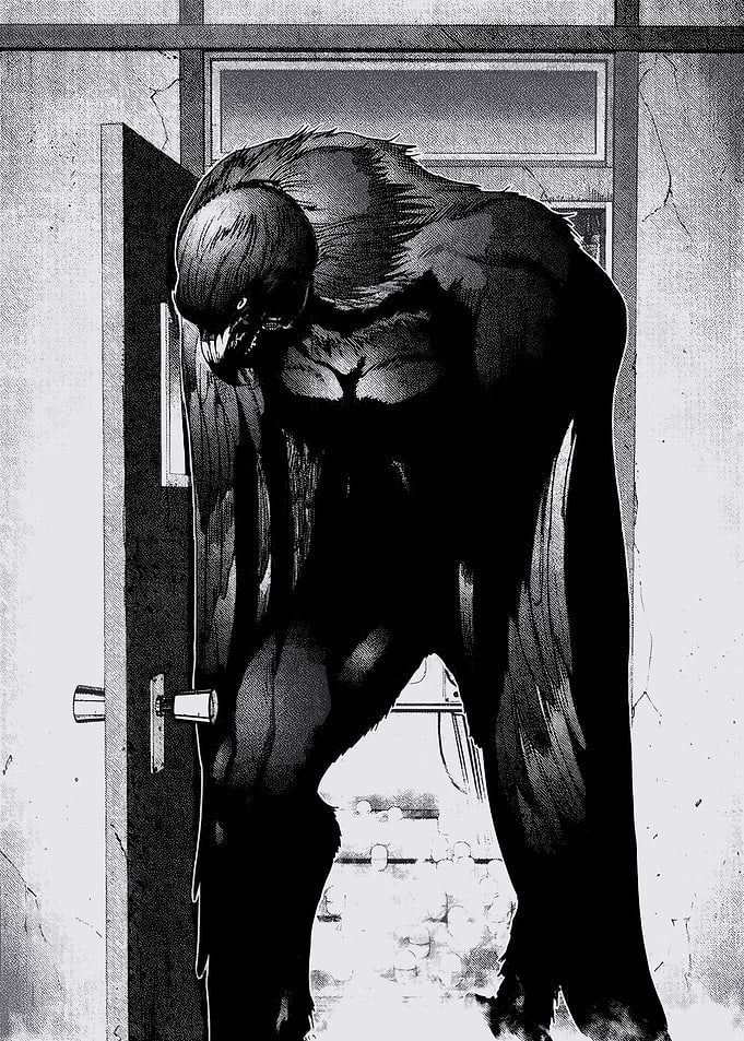 Dark Monster Emerging from Doorway