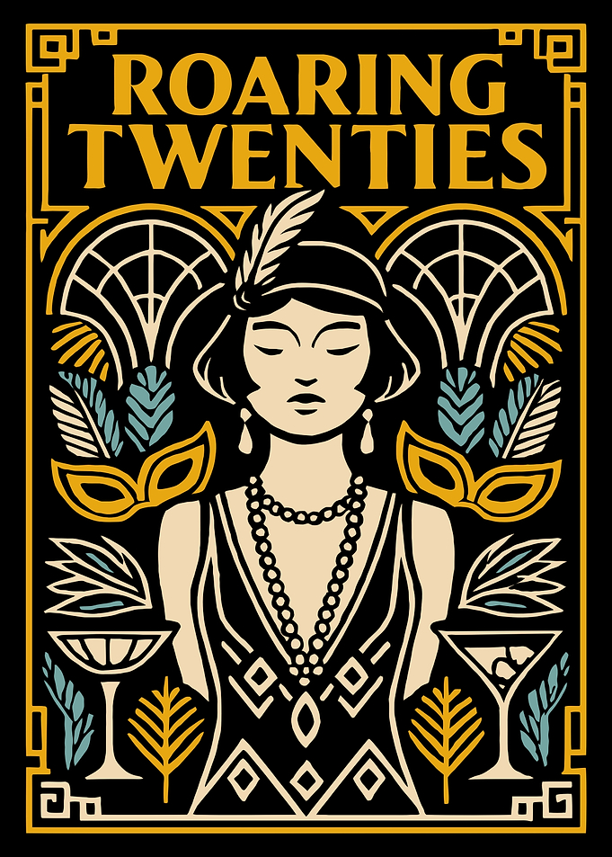 Roaring Twenties Art Deco Poster