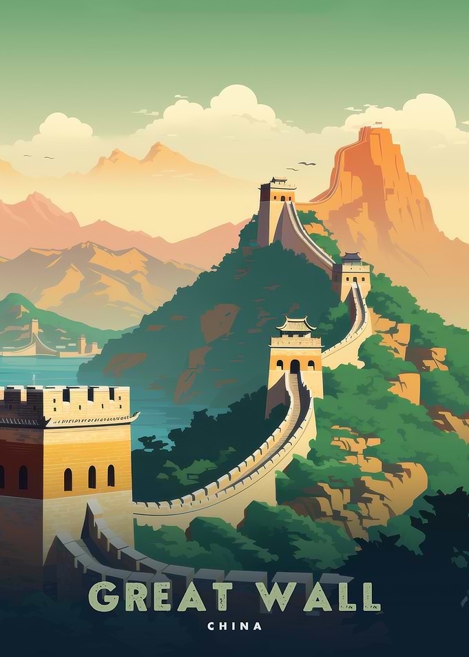 Great Wall of China Landscape