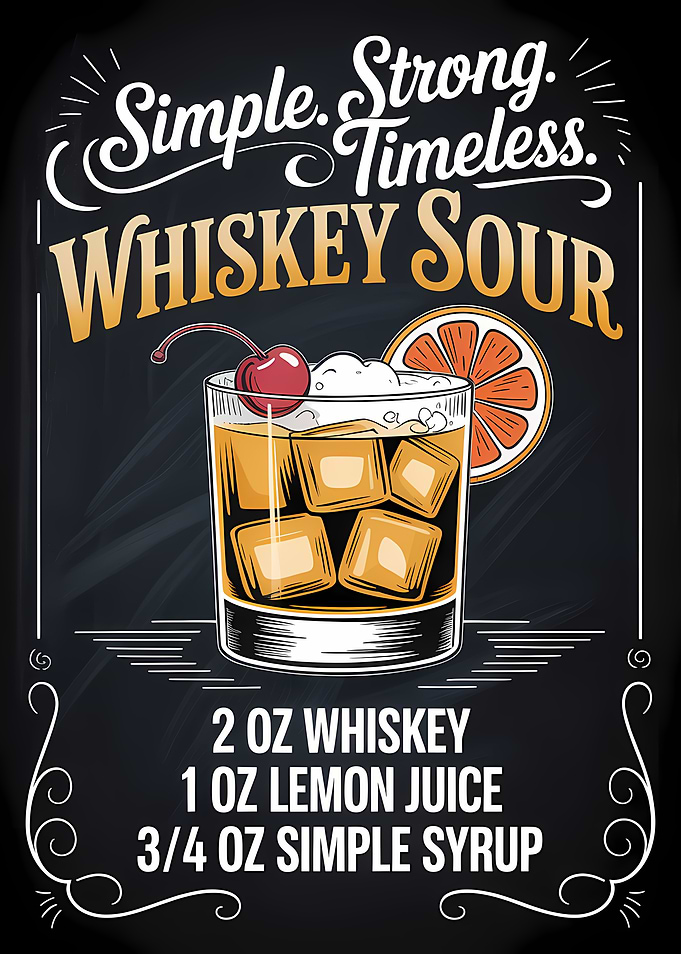 Whiskey Sour Cocktail Recipe