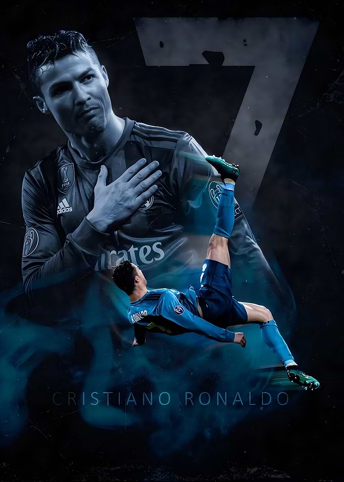 Cristiano Ronaldo Soccer Poster