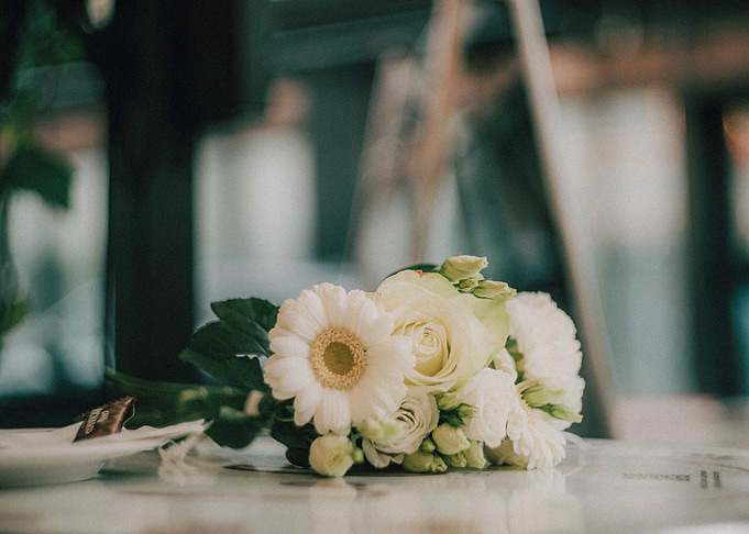 White floral